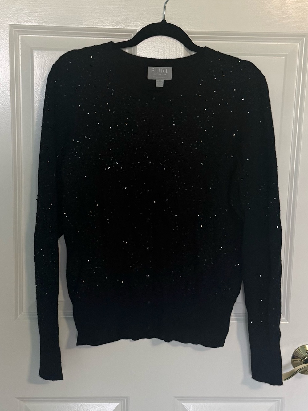 Pure 100% Cashmere Sequin Cardigan
